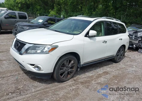 2014 Nissan Pathfinder Platinum from USA, damaged, VIN 5N1AR2MM4EC655234